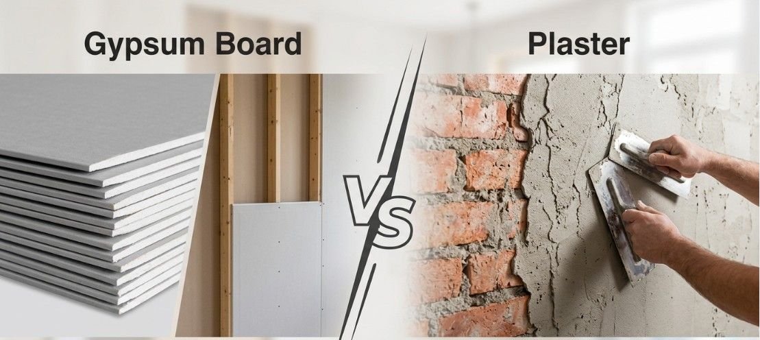 You are currently viewing I Compared Gypsum Board vs Plaster — The Clear Winner